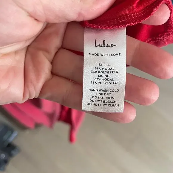 NWT Lulus Take Me Out Red One Shoulder Maxi Dress Cocktail Event Womens Small - Picture 5 of 7